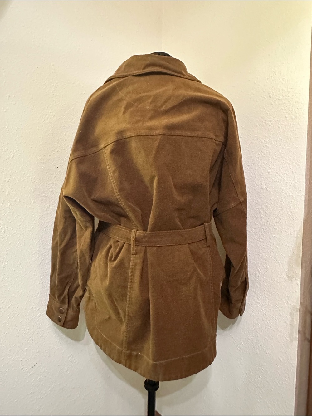 We The Free Chest Pocket Belted Utility Jacket in Brown - Picture 2 of 3